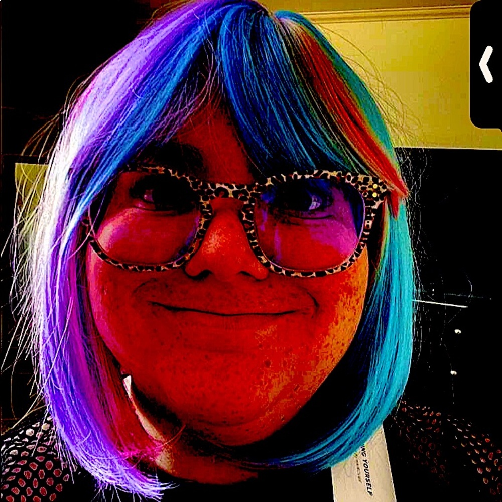 kawaii cute rainbow wig